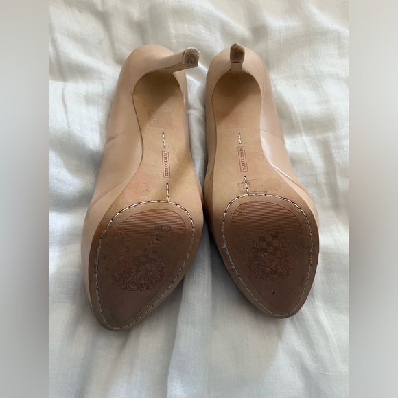 Vince Camuto | Niomi Pink Nude Round Toe Platform Stiletto Heels | Size 8 - Picture 4 of 7